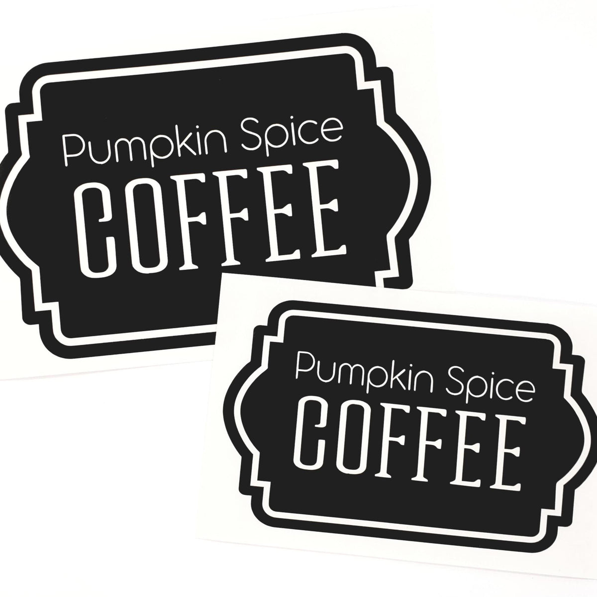 Pumpkin Spice Coffee Decal