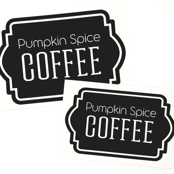 Pumpkin Spice Coffee Decal