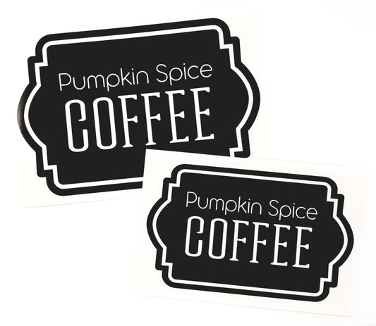 Pumpkin Spice Coffee Decal
