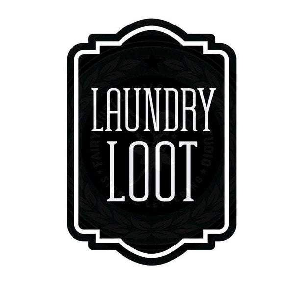 Laundry Decal, loose spare change loot, computer cut vinyl sticker, laundry organizer, container label for home, DECAL ONLY