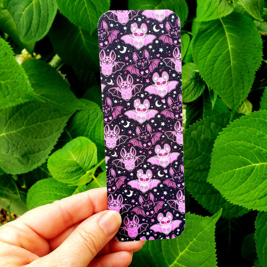 Halloween Pink Bats Bookmark