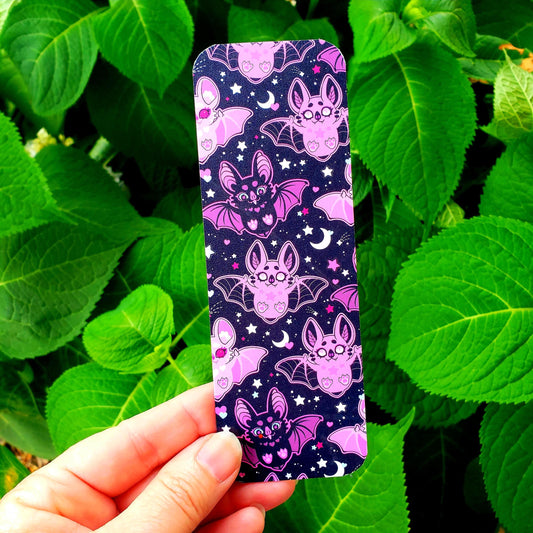 Halloween Pink Bats Bookmark