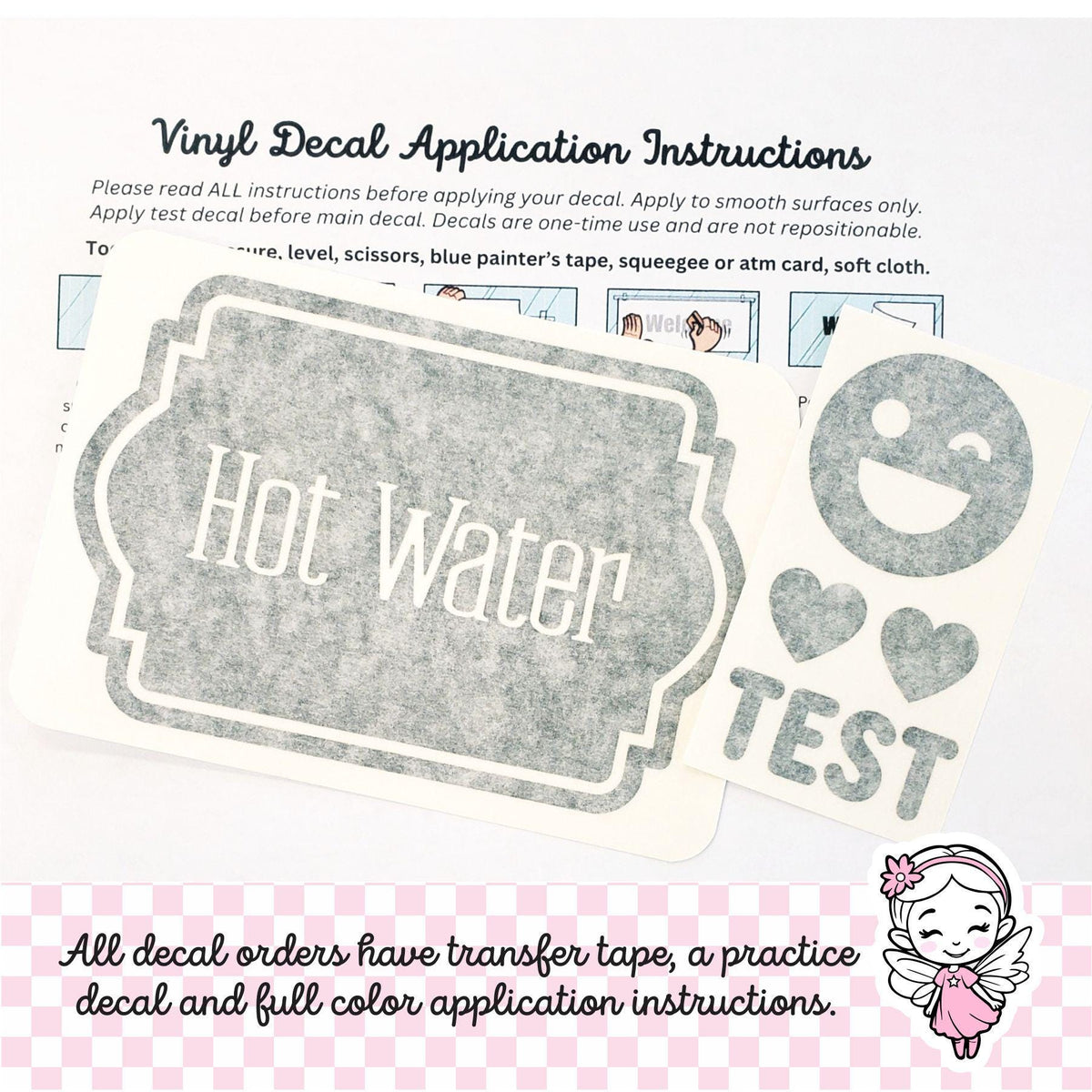 Custom Decal, Create Your Own, home organization label sticker, computer cut vinyl decal