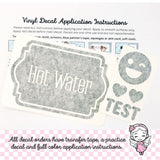 Custom Decal, Create Your Own, home organization label sticker, computer cut vinyl decal