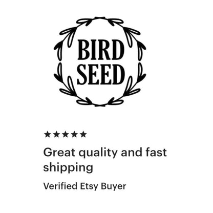 Bird Seed Decal, computer cut vinyl sticker, wild bird seed container label, bird seed storage sticker, organized home, pantry labels