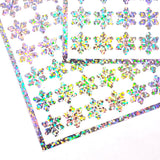 Silver Snowflake Stickers, set of 99
