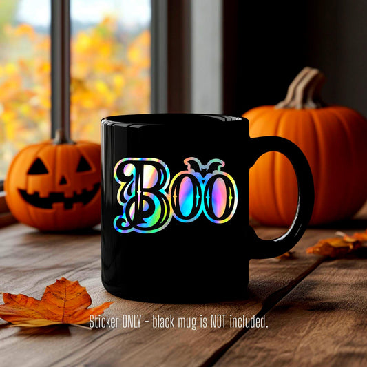 halloween boo sticker