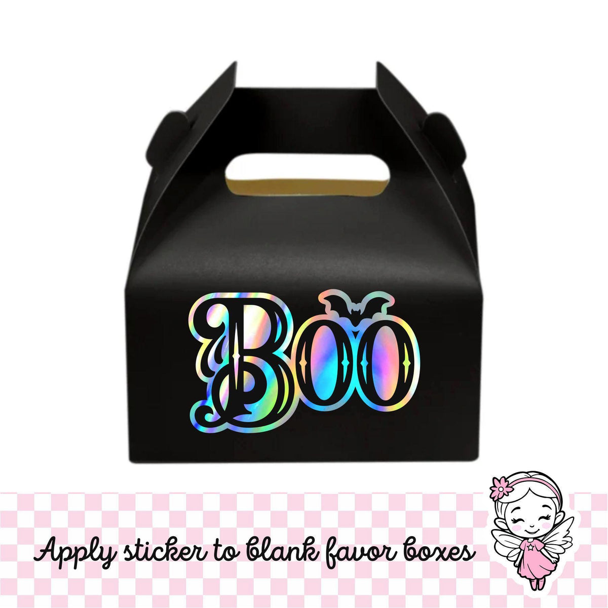 Boo Halloween Sticker, waterproof peel and stick vinyl sticker for tumblers, spooky season decor