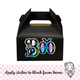 Boo Halloween Sticker, waterproof peel and stick vinyl sticker for tumblers, spooky season decor