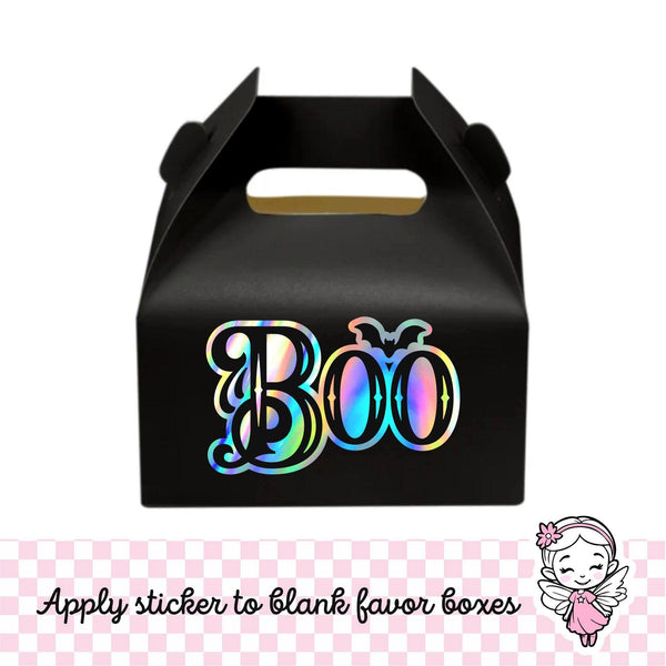 Boo Halloween Sticker, waterproof peel and stick vinyl sticker for tumblers, spooky season decor