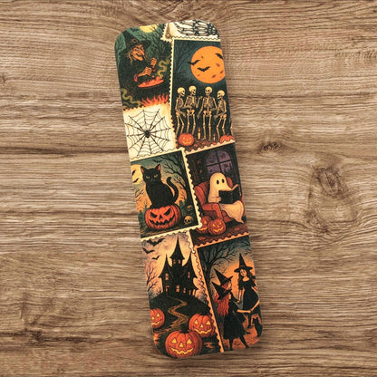 Vintage Stamps Halloween Bookmark