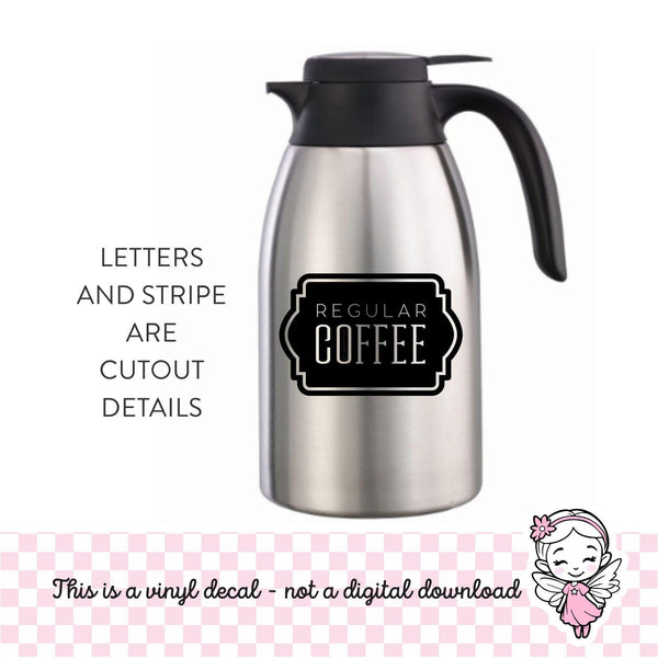 Regular Hot Coffee Decal