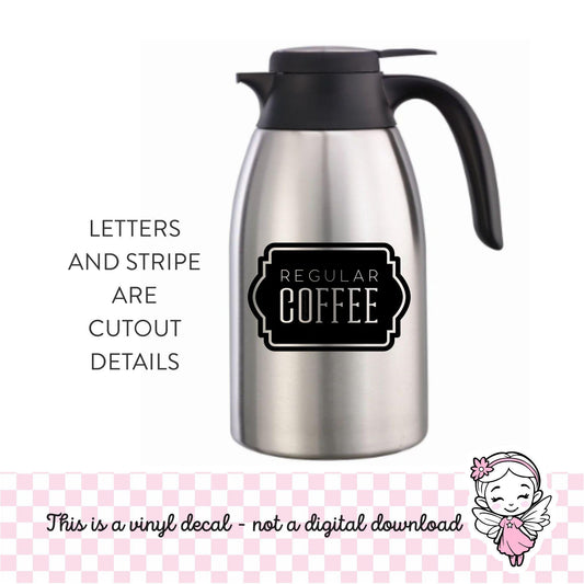 Regular Hot Coffee Decal