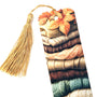 Fall Sweater Weather Bookmark with tassel, double-sided