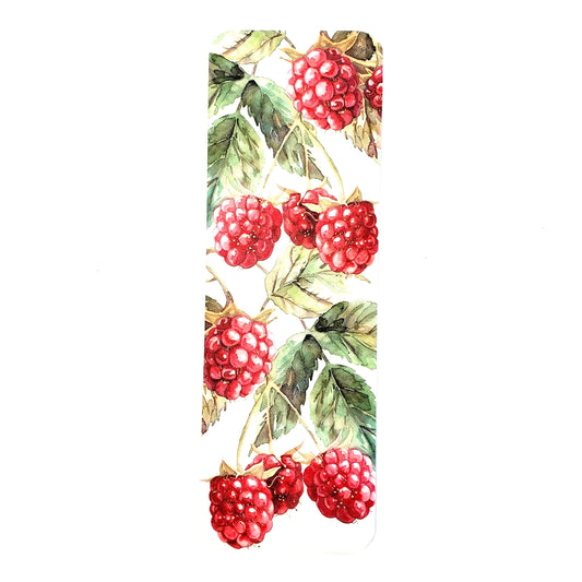 Raspberry Print Bookmark with tassel