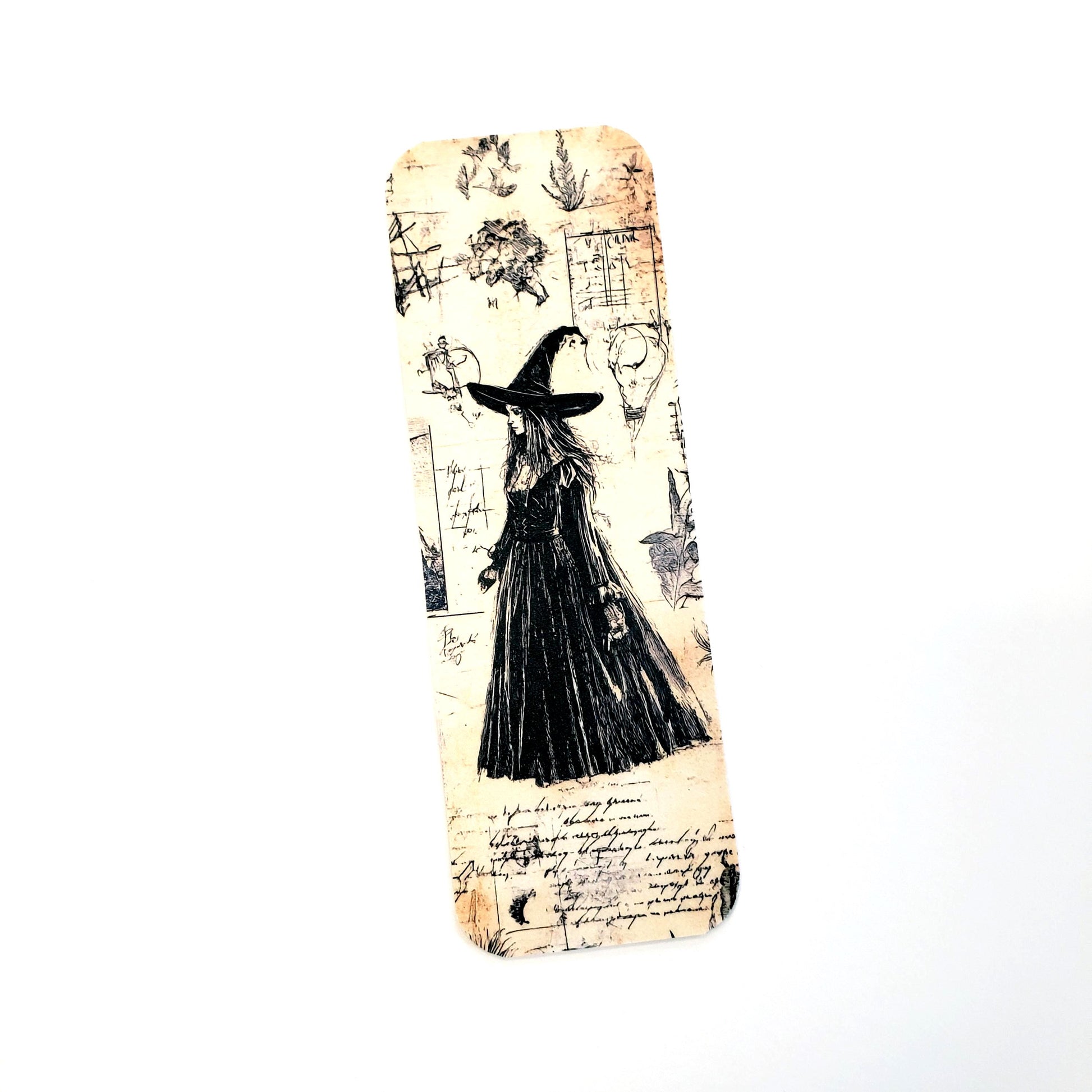 Halloween Witch and Spells Bookmark with tassel