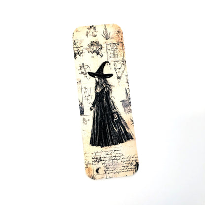 Halloween Witch and Spells Bookmark with tassel