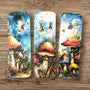Fairy and Mushroom Cottagecore Bookmarks, set of 3, double sided, gift for romantic fantasy reader, back to school, free shipping