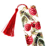 Raspberry Print Bookmark with tassel