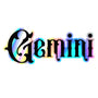 Gemini Sticker, black and holographic silver vinyl decal, June horoscope zodiac sticker, witchy vibe, laptop or water bottle sticker