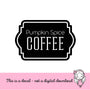 Pumpkin Spice Coffee Decal