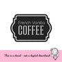 French Vanilla Hot Coffee Decal