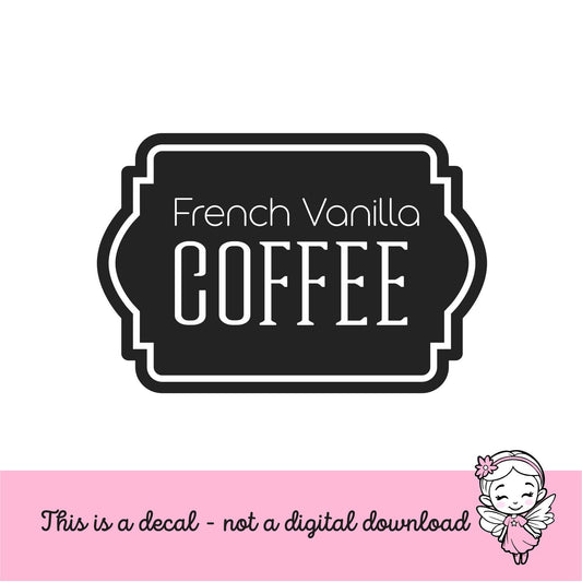 French Vanilla Hot Coffee Decal
