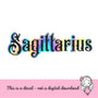 Sagittarius Sticker, November December birth month horoscope zodiac sticker, laptop or water bottle sticker