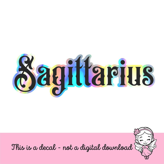 Sagittarius Sticker, November December birth month horoscope zodiac sticker, laptop or water bottle sticker