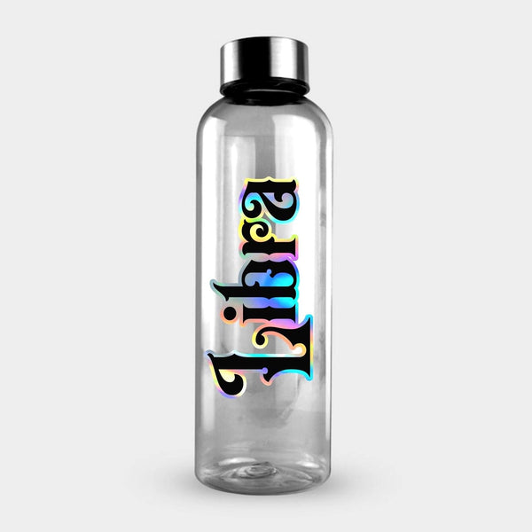 Libra Sticker, black and holographic silver vinyl decal, October horoscope zodiac sticker, witchy vibe, laptop or water bottle sticker