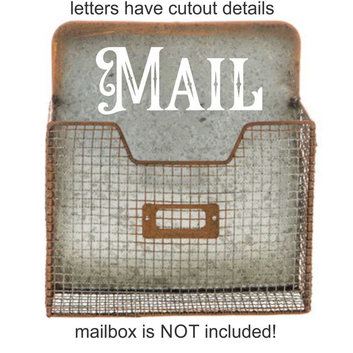 Mail Script Decal Ribtable Mail Vinyl Decal, DIY label for mailbox – Fairy Dust Decals