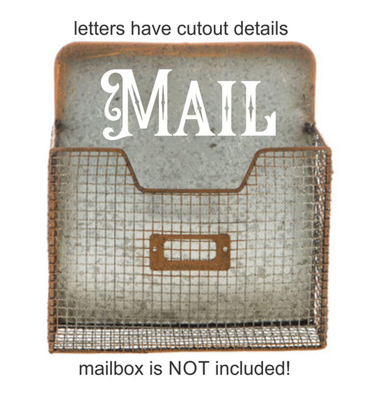 Mail Vinyl Decal, DIY label for mailbox
