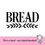 Bread Box Decal, bread box storage label, farmhouse style pantry decor, computer cut decal, bread box NOT included