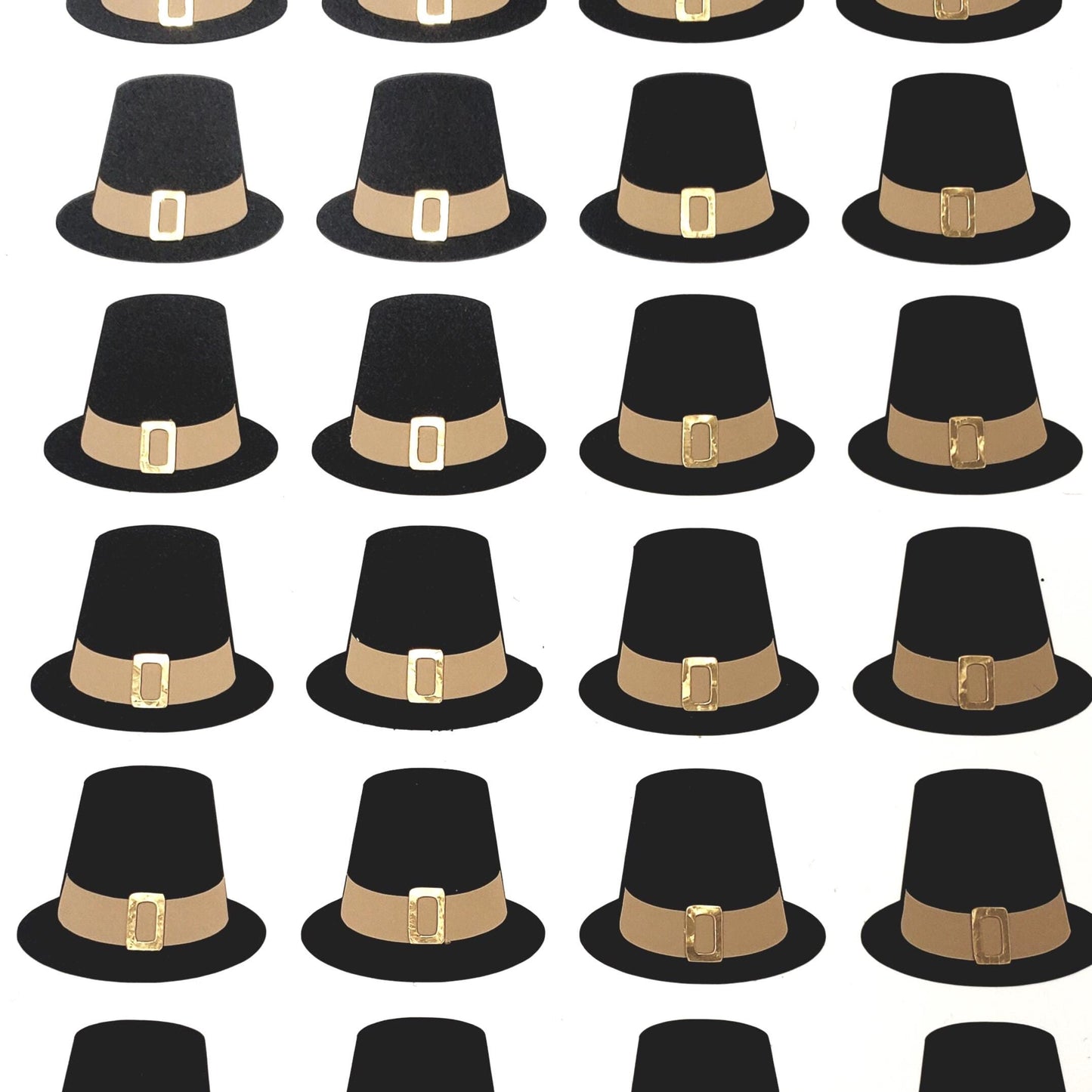 Pilgrim Hat Stickers