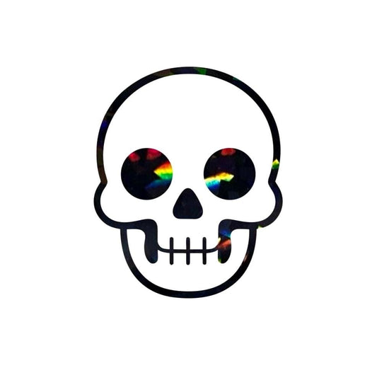 Skull Stickers, sheet of 28 or 15 black and white Halloween skeletons for party favors and crafts