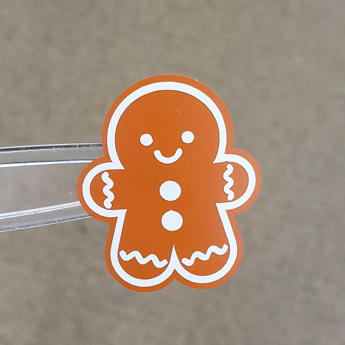 Gingerbread Man Stickers – Set of 15 Vinyl Holiday Cookie Stickers, Cute Planner Stickers, Christmas Scrapbooking.
