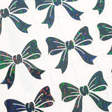 Black Bow Stickers, set of 20