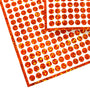 sparkly orange dots sticker sheet