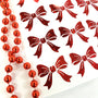 Red Glitter Bow Stickers