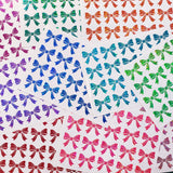 Dark Green Bow Stickers, set of 20