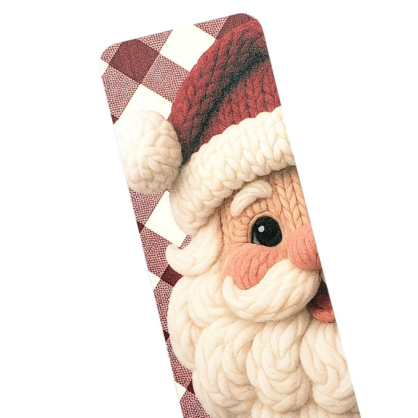 Santa Claus Bookmark – Stocking Stuffer Christmas Gift, Cozy Winter Reading, Cute Holiday Tassel Bookmark
