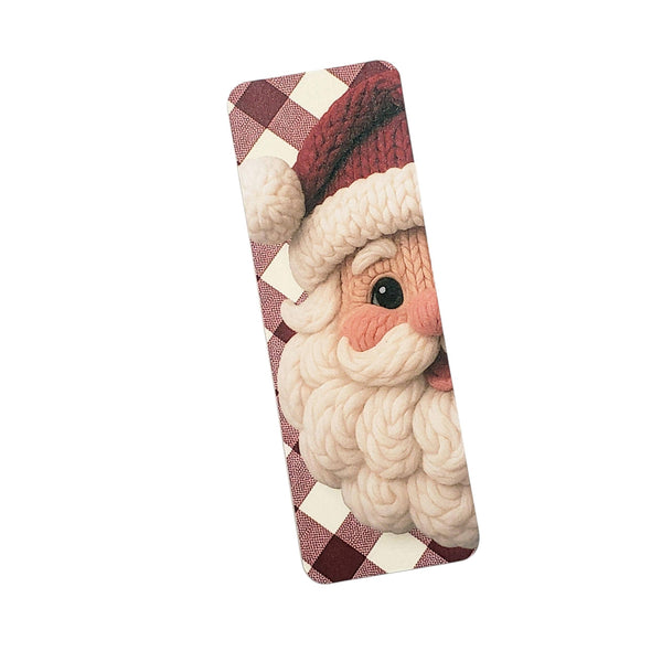 Santa Claus Bookmark – Stocking Stuffer Christmas Gift, Cozy Winter Reading, Cute Holiday Tassel Bookmark