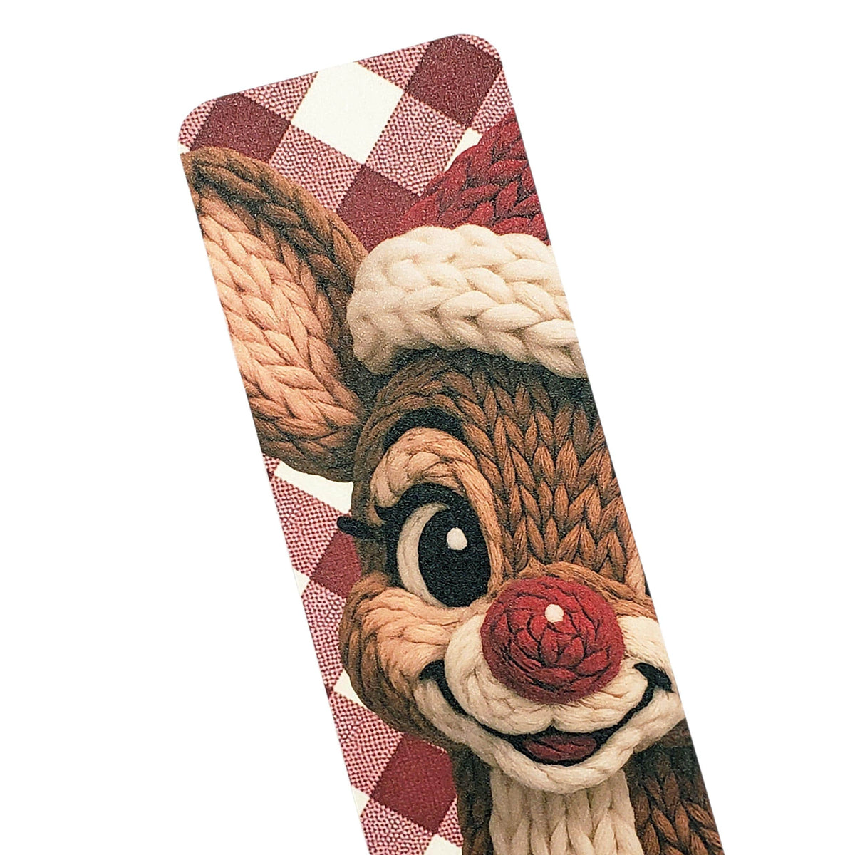 Reindeer Bookmark – Stocking Stuffer Christmas Gift, Cozy Winter Reading, Tassel Bookmark for Holidays.