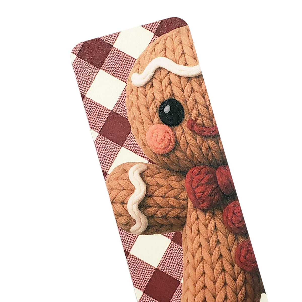 Gingerbread Man Bookmark – Stocking Stuffer Christmas Gift, Cozy Winter Reading, Cute Tassel Bookmark for Holiday Baking.