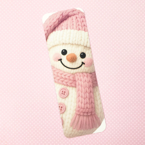 Santa Bookmark with Pink Tassel.