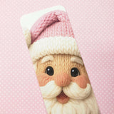 Santa Bookmark with Pink Tassel.