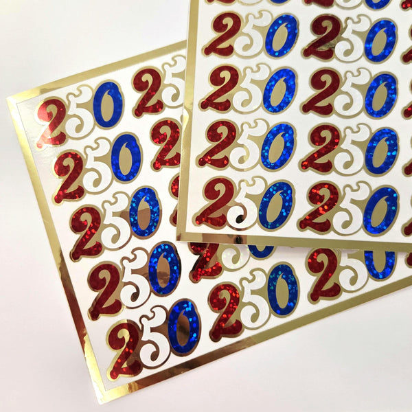 Stickers for 250th Anniversary of the United States