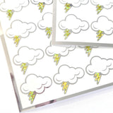thunderstorm cloud sticker sheet