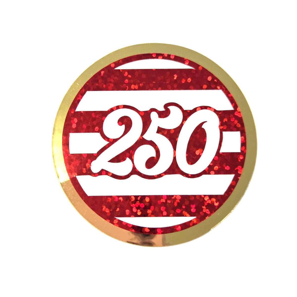 250th USA birthday stickers, set of 2 patriotic vinyl decals of 1776 American flag.