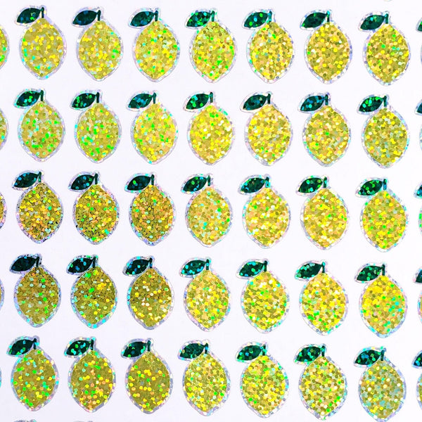 Sparkly Lemon Stickers